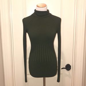 tight fit turtleneck sweater